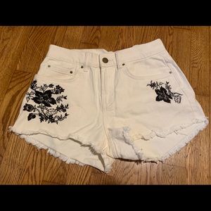 Billabong White Denim Shorts